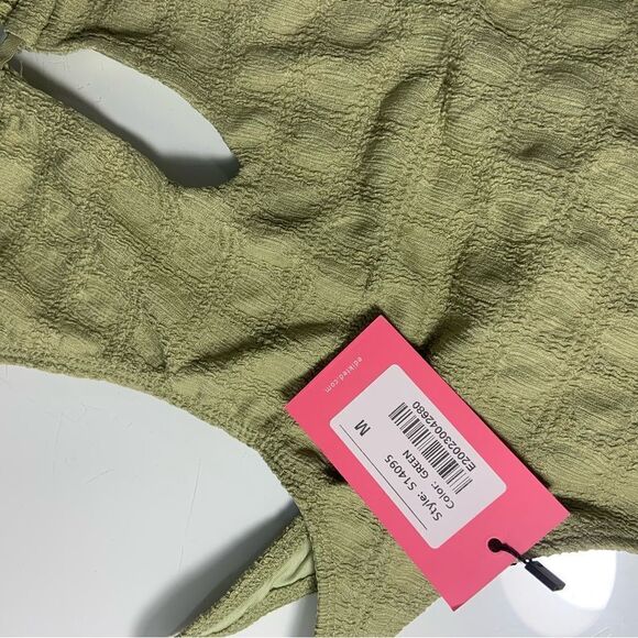 COPY - Edikted textured cut out bodysuit in green - Picture 11 of 11